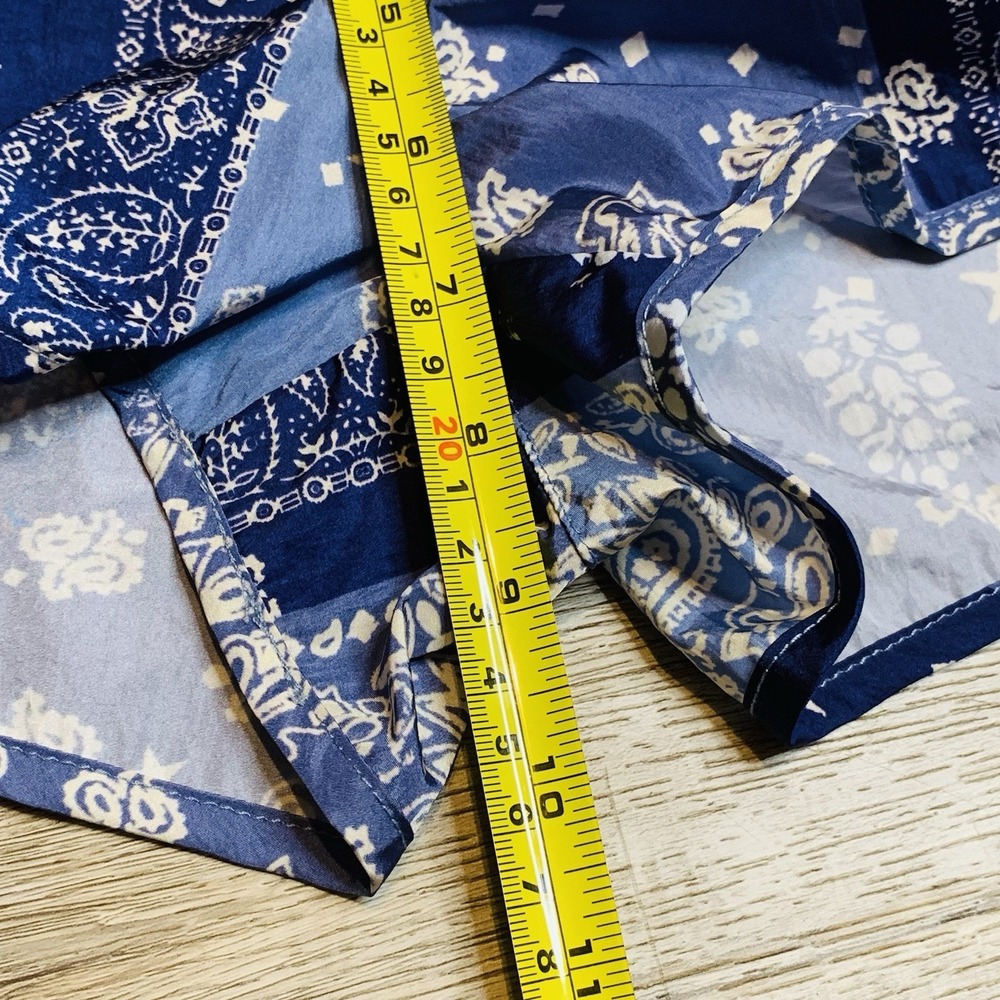 Free People Movement Womens‎ Size XS The Way Home Blue Bandana Paisley Shorts - Picture 3 of 5